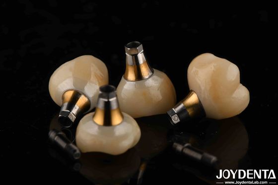 4.1mm Diametresi Titanyum Diş Bitirme Abutments Gümüş 1.5mm İplik Eğimiyle