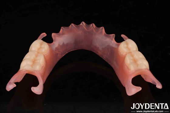 Konforlu Dental Esnek Diş Dişleri Yüksek Gizlilikli Çeşitli Malzemelerle Bitirilir